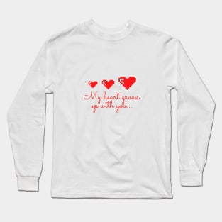 Red hearts Long Sleeve T-Shirt